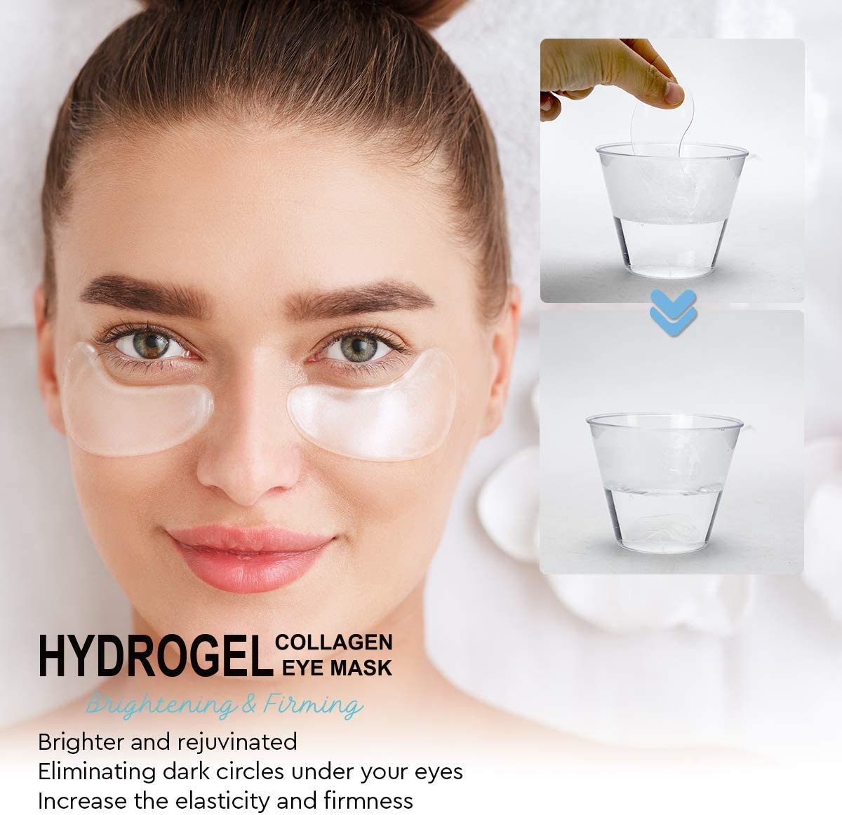 AZALLY Hydrogel Collagen Eye Mask Collagen AntiAging Under Eye