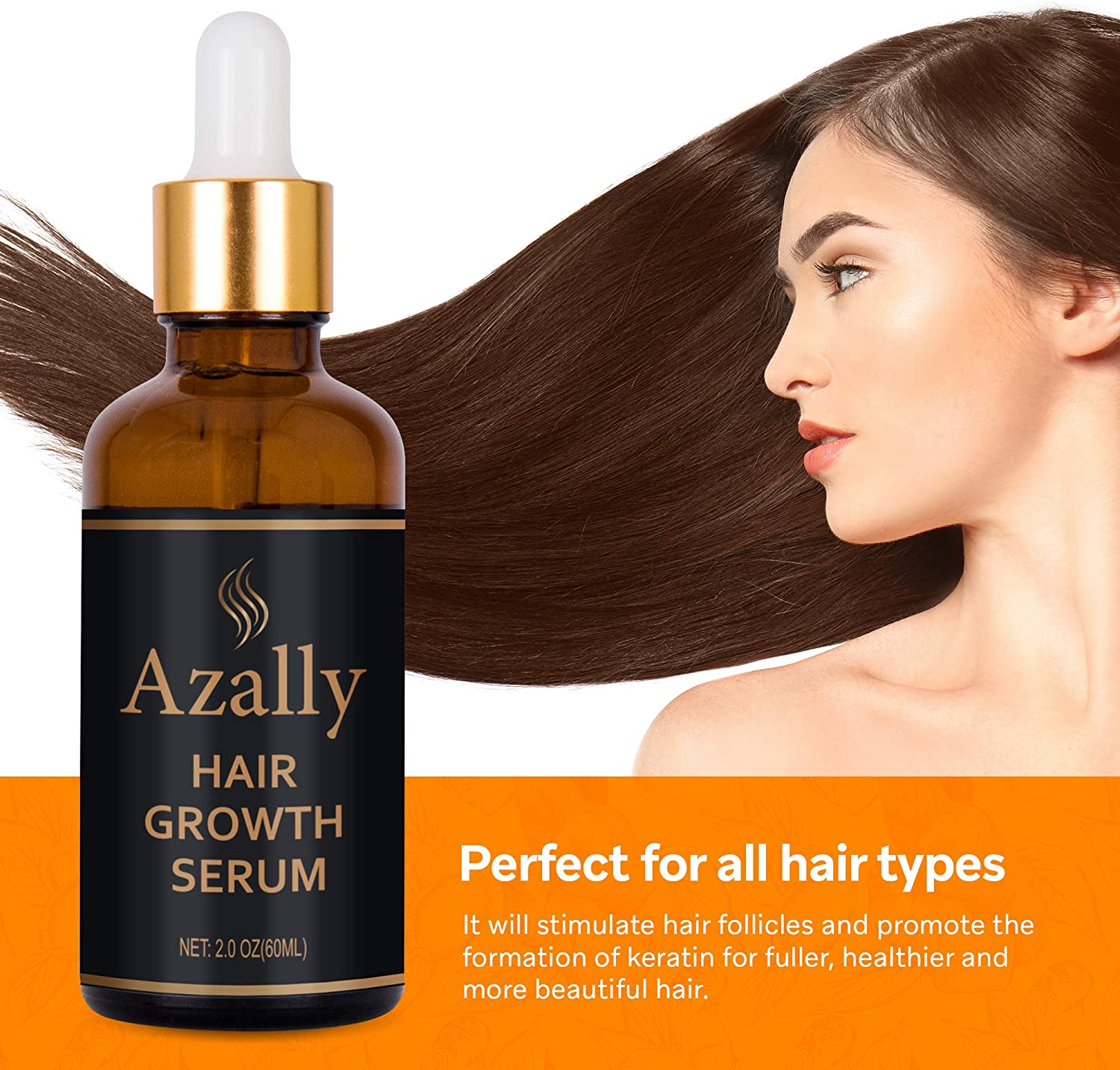 Hair Growth Serum By Azally Best Treatment For Hair Thinning Hair Loss Prevention Treatment 7819